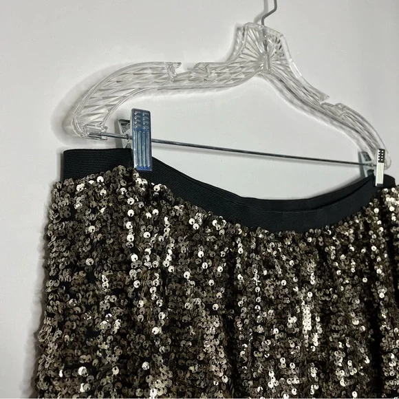 Maeve by Anthropologie Orleans Sequined Mini Skirt NWT 2X - Picture 6 of 12